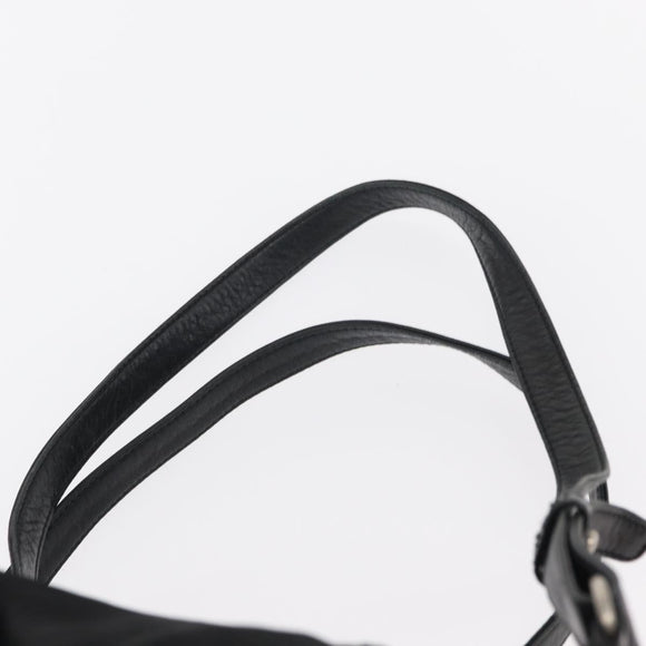 PRADA Backpack Nylon Black Silver Auth 151620