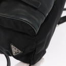 PRADA Backpack Nylon Black Silver Auth 151620-17