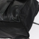 PRADA Backpack Nylon Black Silver Auth 151620-18