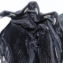 PRADA Backpack Nylon Black Silver Auth 151620-25