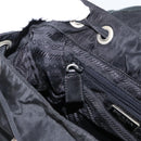 PRADA Backpack Nylon Black Silver Auth 151620-26
