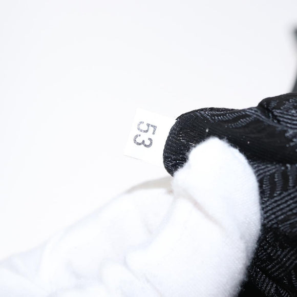 PRADA Backpack Nylon Black Silver Auth 151620