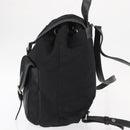 PRADA Backpack Nylon Black Silver Auth 151620-3