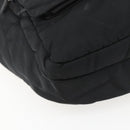 PRADA Shoulder Bag Nylon Black Silver Auth 151621-15