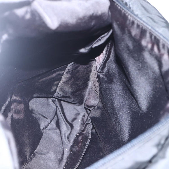 PRADA Shoulder Bag Nylon Black Silver Auth 151621
