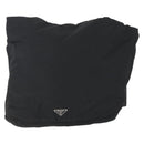PRADA Shoulder Bag Nylon Black Silver Auth 151621-2