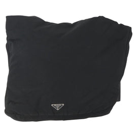 PRADA Shoulder Bag Nylon Black Silver Auth 151621 - 0