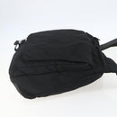 PRADA Shoulder Bag Nylon Black Silver Auth 151621-4