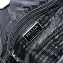 PRADA Shoulder Bag Nylon Black Silver Auth 151622-20