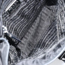 PRADA Shoulder Bag Nylon Black Silver Auth 151622-10