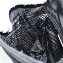 PRADA Shoulder Bag Nylon Black Silver Auth 151622-22