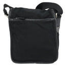 PRADA Shoulder Bag Nylon Black Silver Auth 151622-2