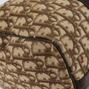 Christian Dior Trotter Canvas Boston Bag Beige Gold Auth 151623-11