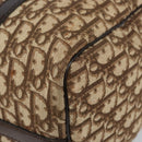 Christian Dior Trotter Canvas Boston Bag Beige Gold Auth 151623-12