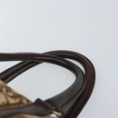 Christian Dior Trotter Canvas Boston Bag Beige Gold Auth 151623-8