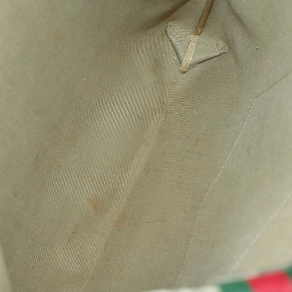 GUCCI GG Supreme Tote Bag PVC Nylon 3 Set Beige Black Auth 151624