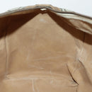 GUCCI GG Plus Supreme Boston Bag PVC Beige Gold Auth 151625-18