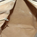 GUCCI GG Plus Supreme Boston Bag PVC Beige Gold Auth 151625-19