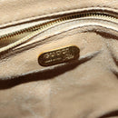 GUCCI GG Plus Supreme Boston Bag PVC Beige Gold Auth 151625-20