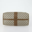 GUCCI GG Plus Supreme Boston Bag PVC Beige Gold Auth 151625-5