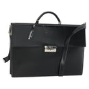 Salvatore Ferragamo Business Bag Leather 2way Black Auth 151628-1