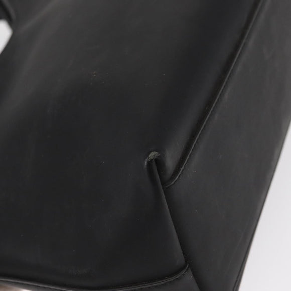 GUCCI Shoulder Bag Enamel Black Silver 001 3778 1705 Auth 151631