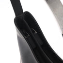 GUCCI Shoulder Bag Enamel Black Silver 001 3778 1705 Auth 151631-15