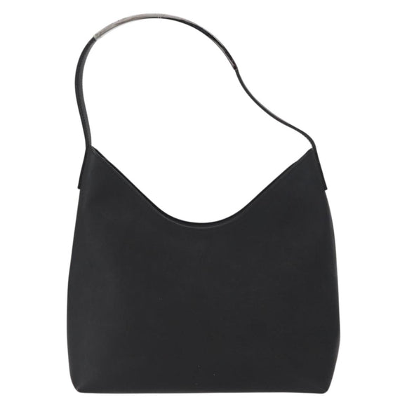 GUCCI Shoulder Bag Enamel Black Silver 001 3778 1705 Auth 151631