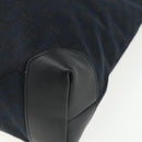 GUCCI GG Canvas Tote Bag Black Silver 019 0401 Auth 151632-12