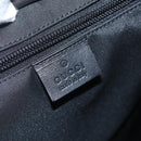 GUCCI GG Canvas Tote Bag Black Silver 019 0401 Auth 151632-17
