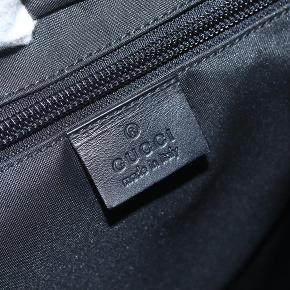GUCCI GG Canvas Tote Bag Black Silver 019 0401 Auth 151632