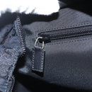 GUCCI GG Canvas Tote Bag Black Silver 019 0401 Auth 151632-18