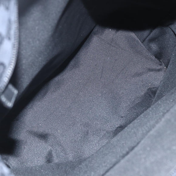 GUCCI GG Canvas Tote Bag Black Silver 019 0401 Auth 151632