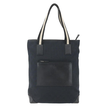 GUCCI GG Canvas Tote Bag Black Silver 019 0401 Auth 151632 - 0