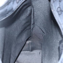 GUCCI GG Canvas Tote Bag Black Silver 019 0401 Auth 151632-21