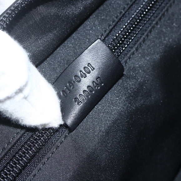 GUCCI GG Canvas Tote Bag Black Silver 019 0401 Auth 151632