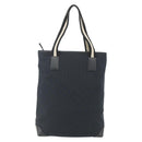 GUCCI GG Canvas Tote Bag Black Silver 019 0401 Auth 151632-3