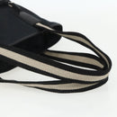 GUCCI GG Canvas Tote Bag Black Silver 019 0401 Auth 151632-7