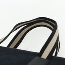 GUCCI GG Canvas Tote Bag Black Silver 019 0401 Auth 151632-8