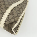 GUCCI GG Supreme Jackie Shoulder Bag PVC Beige Silver 203494 Auth 151634-15