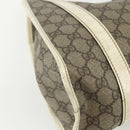 GUCCI GG Supreme Jackie Shoulder Bag PVC Beige Silver 203494 Auth 151634-16