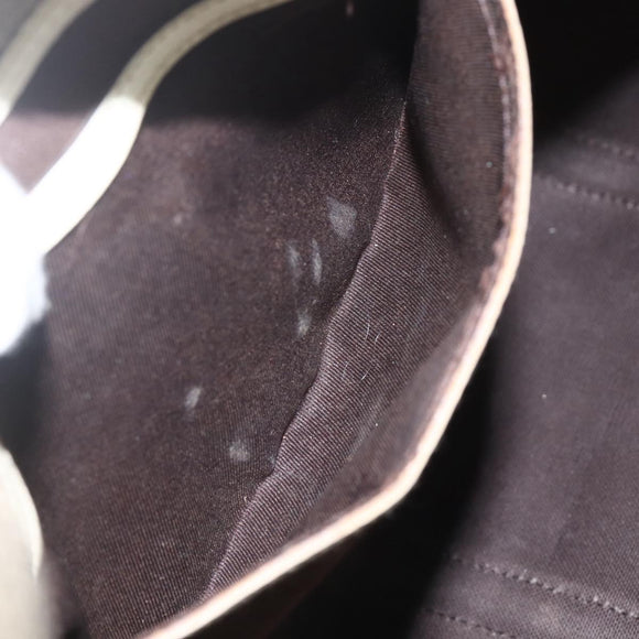 GUCCI GG Supreme Jackie Shoulder Bag PVC Beige Silver 203494 Auth 151634