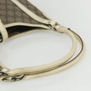 GUCCI GG Supreme Jackie Shoulder Bag PVC Beige Silver 203494 Auth 151634-7