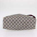 GUCCI GG Plus Supreme Sherry Line Tote Bag PVC Navy Gold 40 02 003 Auth 151637-10
