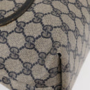 GUCCI GG Plus Supreme Sherry Line Tote Bag PVC Navy Gold 40 02 003 Auth 151637-11