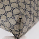 GUCCI GG Plus Supreme Sherry Line Tote Bag PVC Navy Gold 40 02 003 Auth 151637-13