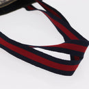 GUCCI GG Plus Supreme Sherry Line Tote Bag PVC Navy Gold 40 02 003 Auth 151637-8