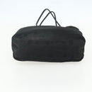 PRADA Tote Bag Nylon Black Silver Auth 151639-5