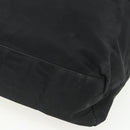 PRADA Tote Bag Nylon Black Silver Auth 151639-17