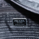 PRADA Tote Bag Nylon Black Silver Auth 151639-18